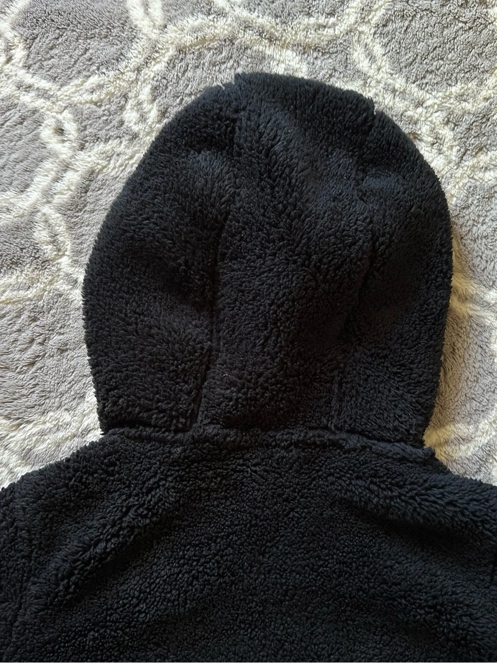Free Country Black Sherpa Jacket with Pink Trim Full Zip Girl’s Size 5/6